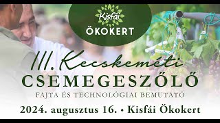 III Kecskeméti Csemegeszőlő Fajta és Technológiai Bemutató [upl. by Bysshe]