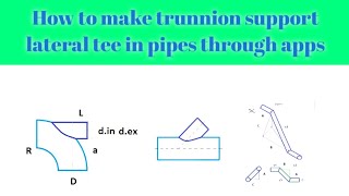 how to make lateral tee  unequal teeequal tee offsettrunnion supportand spread of pipe in 45⁰ [upl. by Aietal]