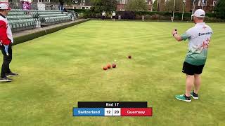 European Championships 2024  4th session Gents pairs Guernsey v Switzerland [upl. by Noellyn]