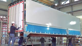 Process of Making Giant Double Wing Door Van Truck Hydraulic Open Box Truck Factory in Korea [upl. by Chloette]