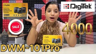 Digitek dwm101 Dual wireless Microphone unboxing and Review in Hindi [upl. by Bartel959]