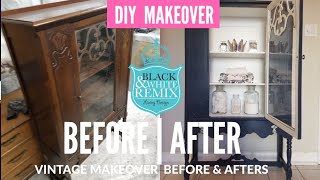 Before After Vintage China Cabinet MAKEOVER [upl. by Atsedom]