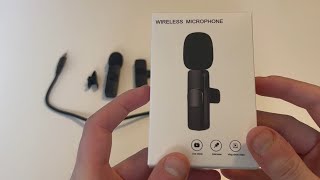 Wireless Lavalier Lapel Microphone for iPhone [upl. by Publia]