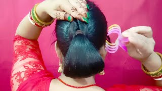 मिनटों में बनने वाली Best Juda Bun Hairstyle बनाएं अनोखा तरीके से [upl. by Hasan]