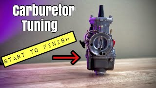 HOW TO TUNE A CARB  CARBURETOR step by step guided [upl. by Ahsatan]