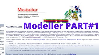 Homology modeling using Modeller  Complete Tutorial for beginners Part 1 [upl. by Khano]