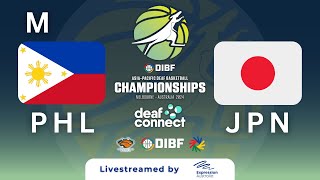 M Group Phase  Philippines v Japan  DIBF AsiaPacific Deaf Basketball Championships 2024 [upl. by Dennard]