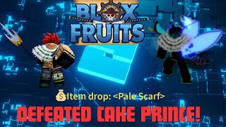 I Defeated Cake Prince  Blox fruits [upl. by Frey]