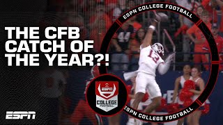 Elic Ayomanor gives a CATCH OF THE YEAR candidate Tulane picksix and MORE  College Football Show [upl. by Deloria]