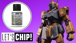 Gunpla weathering with Vallejo Chipping Medium [upl. by Ellatnahc12]