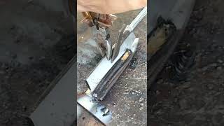 stick welding in stainless steel shorts [upl. by Sinnod]