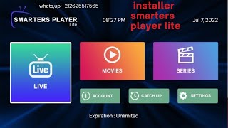 Comment installer lapplication Smarters Player Lite [upl. by Aivatra993]