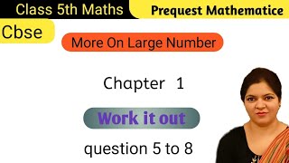 Class 5 Maths work it out  Class 5 Maths  Successor and predecessor [upl. by Anneh416]