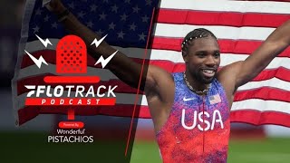 Noah Lyles WINS Olympic 100m Gold In Insanely Close Race  FloTrack Podcast Paris Edition [upl. by Adiaj]