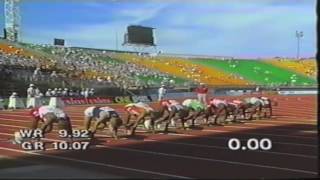 1990 Commonwealth Games Mens 100m Heats Semis and Finals [upl. by Ming]