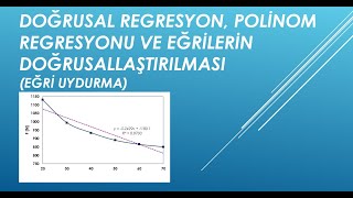 DOĞRUSAL REGRESYON POLİNOM REGRESYONU ve EĞRİLERİN DOĞRUSALLAŞTIRILMASI [upl. by Luttrell236]