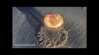 Comparison Atom Bomb VS Hydrogen Bomb Real videos [upl. by Warthman]