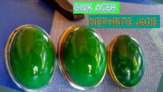 Batu Giok Aceh nephrite Jade dan batu bio solar jenis batu giok Aceh  Jade stone [upl. by Hgieliak]