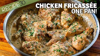 One Pan Chicken Fricassée a French Chicken Stew [upl. by Ttereve406]