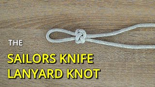 How to tie a Sailors knife lanyard knotKnife Lanyard Knot [upl. by Norty]