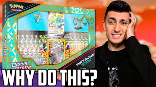 Pokemon HURT ME By Doing THIS Crown Zenith SHINY Zacian Box Opening [upl. by Nylknarf]