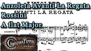 Anzoleta Avanti la Regata Piano Accompaniment Rossini La Regata Veneziana [upl. by Gillian]