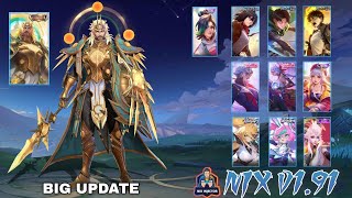 GAMEPLAY ADD 11 NEW SKIN NIX V191 [upl. by Eidde]