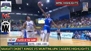 Makati OkBet Kings VS Muntinlupa Cagers  Full Game Highlights  MPBL 2023 Regular Season mpbl [upl. by Ebeneser]