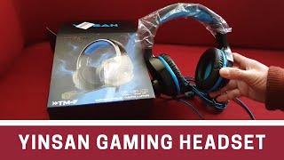 YINSAN gaming headset unboxing [upl. by Gorton]