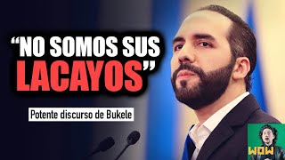 Potente NUEVO discurso de Bukele ¿Es un héroe o el DICTAD0R más quotcoolquot del mundo [upl. by Flita]