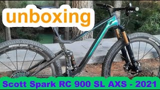 UNBOXING  Scott Spark RC 900 SL AXS 2021 [upl. by Argile571]