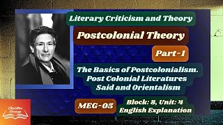 Postcolonial Theory1Basics of PostcolonialismLiterary CriticismMEG05SaidOrientalism [upl. by Hart431]