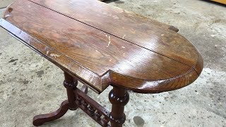 Solid Wood Furniture Restoration Oak table restoration [upl. by Atahs261]