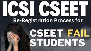 icsi cseet re registration process for cseet fail students [upl. by Donella]