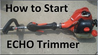 How to Easily Start an Echo SRM 225 Weed Eater [upl. by Fried]