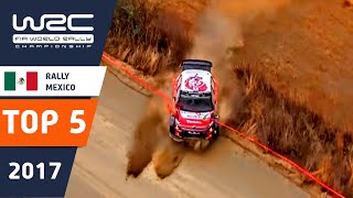 WRC Rally Mexico 2017  Top 5 Highlights [upl. by Ellehciram]