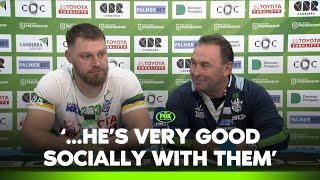 Raiders celebrate Whitehead’s 200th  Canberra Press Conference  Fox League [upl. by Pryce]