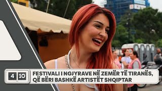 Festivali i ngjyrave në zemër të Tiranës që bëri bashkë artistët shqiptar [upl. by Nueovas]