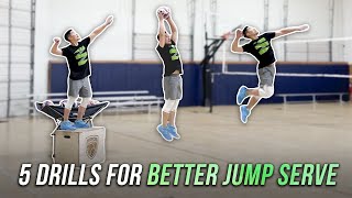 5 Drills For Better Jump Serve  Volleyball Tutorial [upl. by Enirehtacyram811]