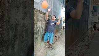 Deflated Orange Balloon fyp shorts funny babyanaya [upl. by Ayotyal]