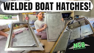 WATERPROOF HATCHES FOR YOUR BOAT Aluminum Boat Hatch [upl. by Aamsa]