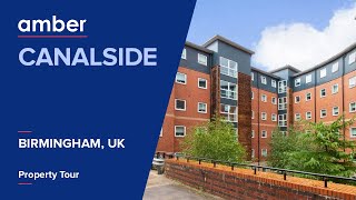 Property Tour  Canalside Birmingham  Student Accommodation in UK  amber [upl. by Yerg2]