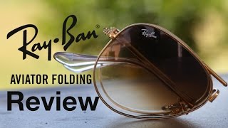 RayBan Folding Aviator Review [upl. by Bigg]