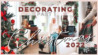 2022 CHRISTMAS DECORATE WITH ME  CHRISTMAS DECOR IDEAS  HOW TO TRADITIONAL CHRISTMAS DECORATING [upl. by Issac490]