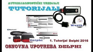 Univerzalna dijagnostika DELPHI Osnovna upotreba Tutorijal 1 [upl. by Winna]