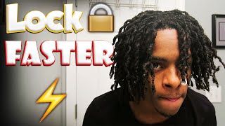 How to make Dreads LOCK FASTER  StarterLoc Tips ‼️ [upl. by Ornstead]