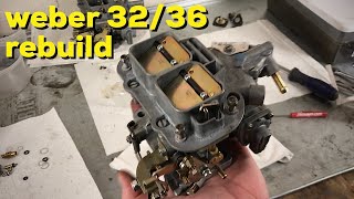 How to rebuild a Weber 3236 carburetor [upl. by Ennaeus]