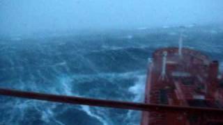 Tanker in heavy storm [upl. by Touber]