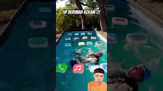 Hp berubah kolam renang smartphone phonesecrets pool phonesecrettricks ios mobilesecrets [upl. by Nyrhtak]