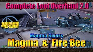 Borderlands The Pre Sequel  Farming Magma Rivers for the Magma And Fire Bee  CLO 20 Patch [upl. by Aneelahs760]